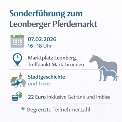 Sonderführung zum Pferdemarkt durch die Leonberger Altstadt